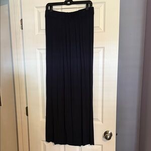 CAbi Dark Blue pleaded skirt
